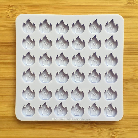 2cm Flame Silicone Mold - The Crafts and Glitter Shop