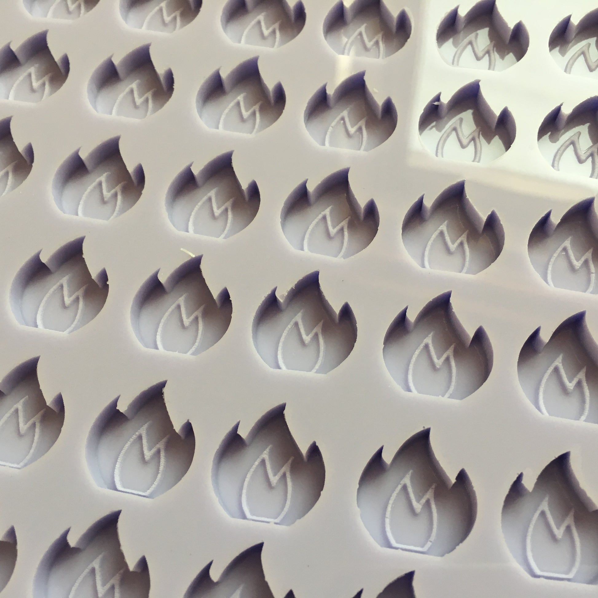 2cm Flame Silicone Mold - The Crafts and Glitter Shop