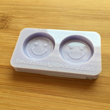 Load image into Gallery viewer, 1&quot; Smiley Face Silicone Mold, Food Safe Silicone Rubber Mould