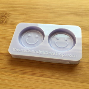 1" Smiley Face Silicone Mold, Food Safe Silicone Rubber Mould