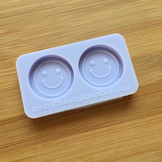 1" Smiley Face Silicone Mold, Food Safe Silicone Rubber Mould