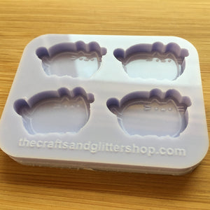 3cm Pusheen Silicone Mold, Food Safe Silicone Rubber Mould