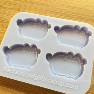 3cm Pusheen Silicone Mold, Food Safe Silicone Rubber Mould