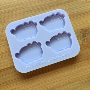 3cm Pusheen Silicone Mold, Food Safe Silicone Rubber Mould