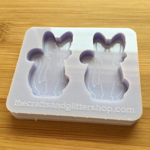 4 cm Evil Kitty Silicone Mold, Food Safe Silicone Rubber Mould