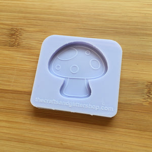 1.7" Toadstool Silicone Mold, Food Safe Silicone Rubber Mould