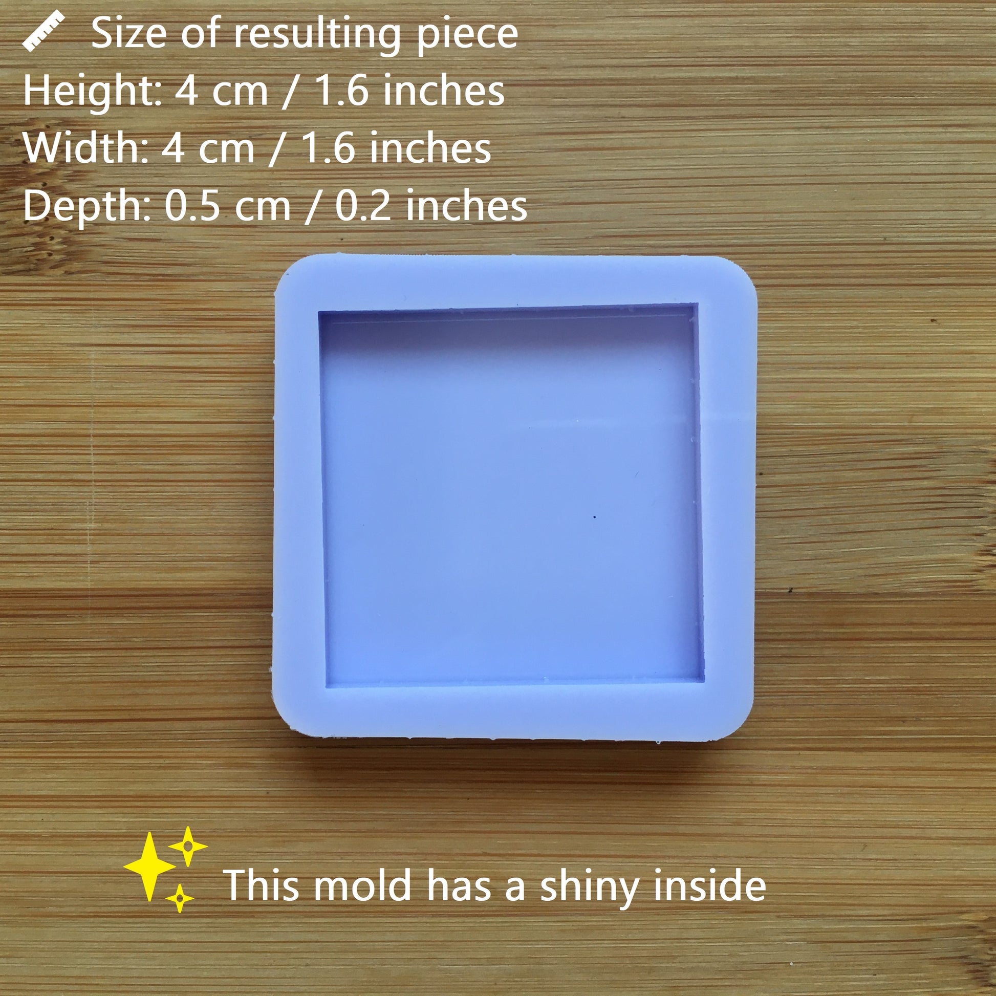 4cm Square Silicone Mold - The Crafts and Glitter Shop