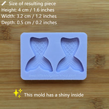 Load image into Gallery viewer, 4 cm Mermaid Tail Silicone Mold, Food Safe Silicone Rubber Mould