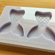 Load image into Gallery viewer, 4 cm Mermaid Tail Silicone Mold, Food Safe Silicone Rubber Mould