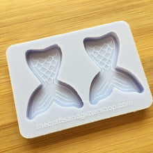 Load image into Gallery viewer, 4 cm Mermaid Tail Silicone Mold, Food Safe Silicone Rubber Mould