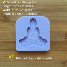 Load image into Gallery viewer, 2&quot; Padmasana Silicone Mold, Food Safe Silicone Rubber Mould