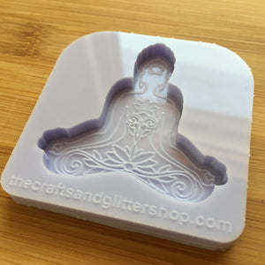 2" Padmasana Silicone Mold, Food Safe Silicone Rubber Mould