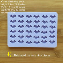 Load image into Gallery viewer, 15mm Bats Silicone Mold, Food Safe Silicone Rubber Mould