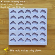 Load image into Gallery viewer, 2cm Clouds Mix Silicone Mold, Food Safe Silicone Rubber Mould