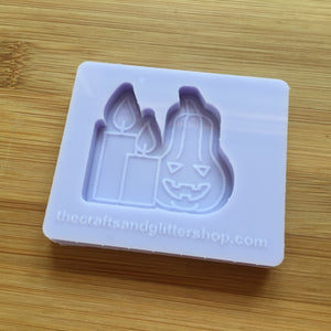 1.5" Halloween Candles Silicone Mold, Food Safe Silicone Rubber Mould