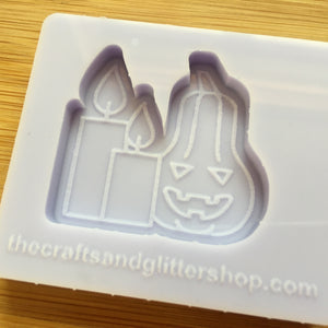 1.5" Halloween Candles Silicone Mold, Food Safe Silicone Rubber Mould