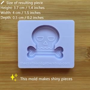 1.5" Skull Silicone Mold, Food Safe Silicone Rubber Mould