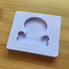 Load image into Gallery viewer, 1.5&quot; Skull Silicone Mold, Food Safe Silicone Rubber Mould