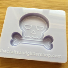 Load image into Gallery viewer, 1.5&quot; Skull Silicone Mold, Food Safe Silicone Rubber Mould