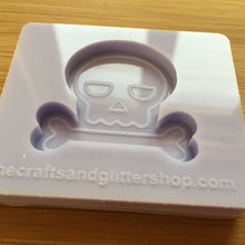 Load image into Gallery viewer, 1.5&quot; Skull Silicone Mold, Food Safe Silicone Rubber Mould