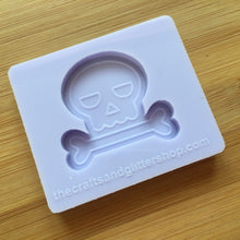 Load image into Gallery viewer, 1.5&quot; Skull Silicone Mold, Food Safe Silicone Rubber Mould