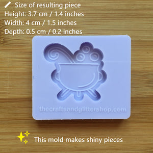 1.5" Cauldron Silicone Mold, Food Safe Silicone Rubber Mould