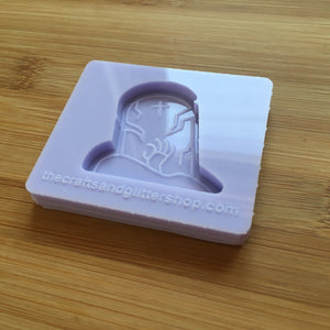 1.5" Creepy Tombstone Silicone Mold, Food Safe Silicone Rubber Mould