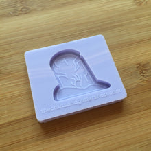 Load image into Gallery viewer, 1.5&quot; Creepy Tombstone Silicone Mold, Food Safe Silicone Rubber Mould