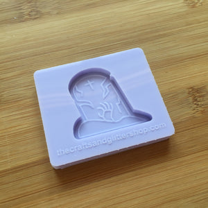 1.5" Creepy Tombstone Silicone Mold, Food Safe Silicone Rubber Mould