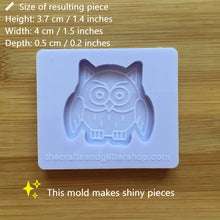 Load image into Gallery viewer, 1.5&quot; Owl Silicone Mold, Food Safe Silicone Rubber Mould