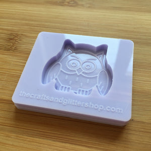 1.5" Owl Silicone Mold, Food Safe Silicone Rubber Mould