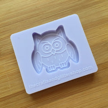 Load image into Gallery viewer, 1.5&quot; Owl Silicone Mold, Food Safe Silicone Rubber Mould