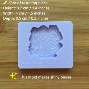 1.5" Dead Tree Silicone Mold, Food Safe Silicone Rubber Mould