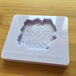 1.5" Dead Tree Silicone Mold, Food Safe Silicone Rubber Mould