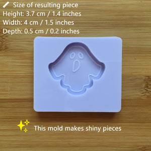 1.5" Ghost Silicone Mold, Food Safe Silicone Rubber Mould