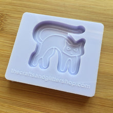 Load image into Gallery viewer, 1.5&quot; Halloween Cat Silicone Mold, Food Safe Silicone Rubber Mould