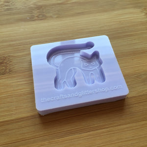 1.5" Halloween Cat Silicone Mold, Food Safe Silicone Rubber Mould