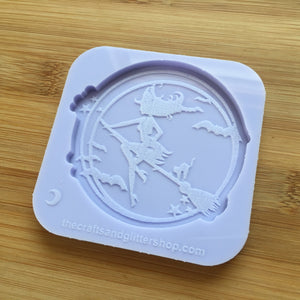 3.2" Witch Silhouette Silicone Mold