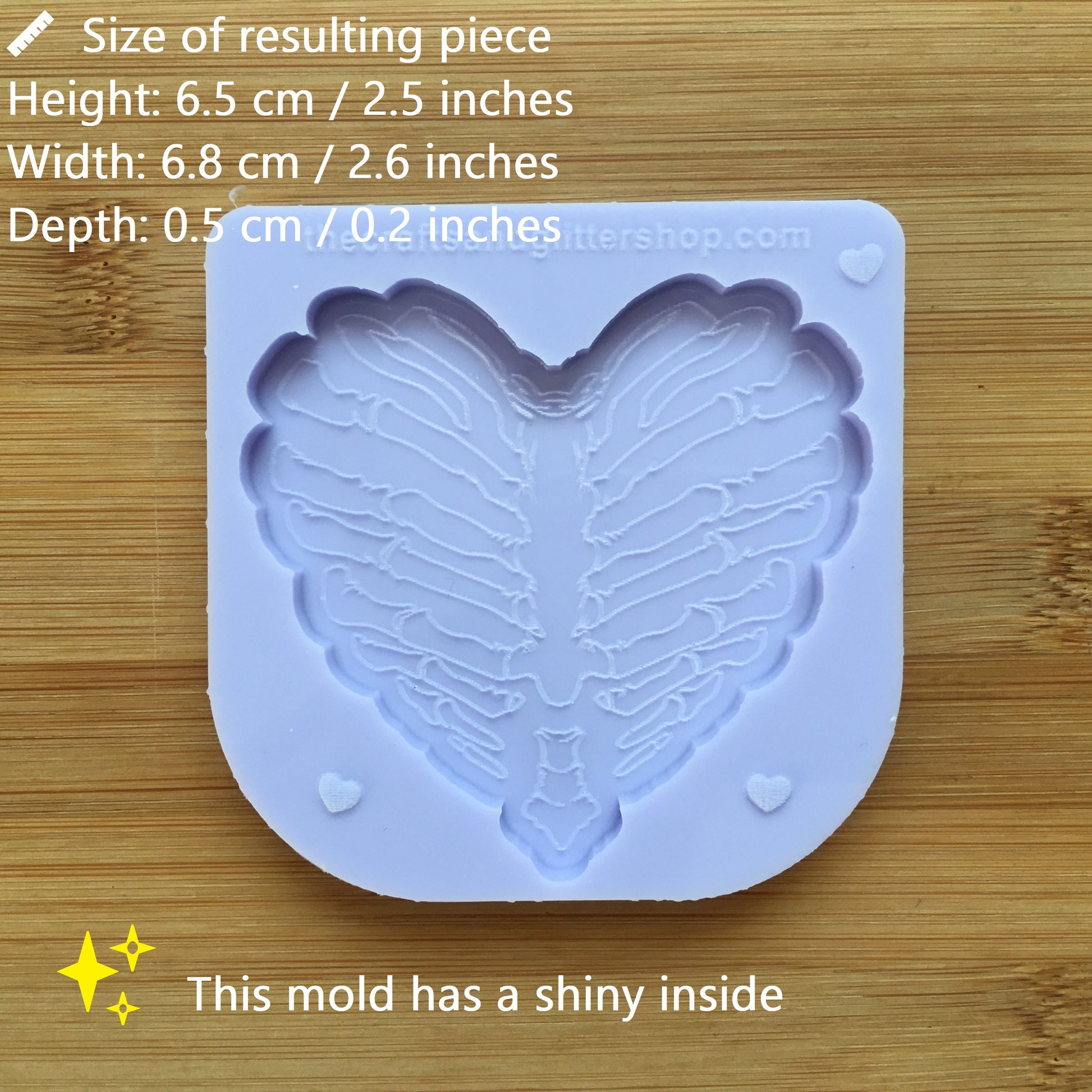 Heart Rib Cage Silicone Mold - The Crafts and Glitter Shop