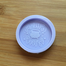 Load image into Gallery viewer, 1.5&quot; Witches Brew Badge Silicone Mold, Food Safe Silicone Rubber Mould