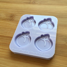 Load image into Gallery viewer, 1.1&quot; Peach Silicone Mold, Food Safe Silicone Rubber Mould