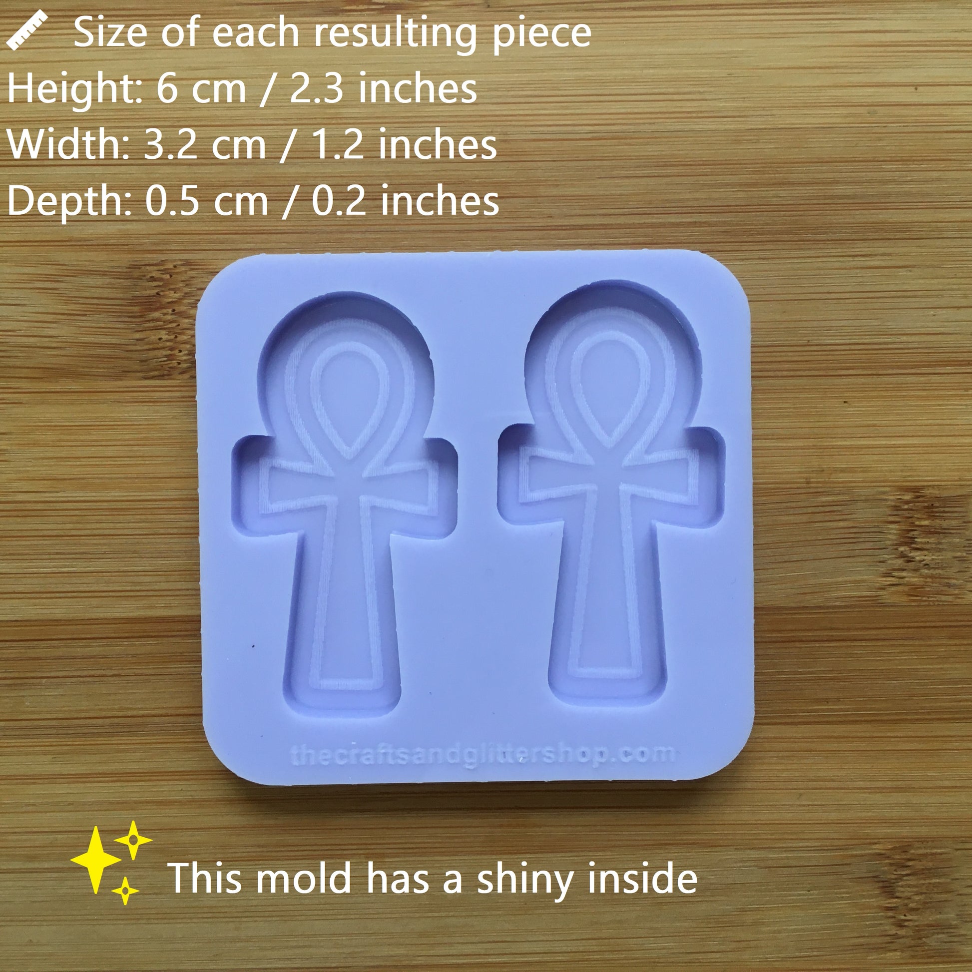 Ankh Silicone Mold - The Crafts and Glitter Shop