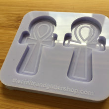 Load image into Gallery viewer, 6 cm Ankh Silicone Mold, Food Safe Silicone Rubber Mould