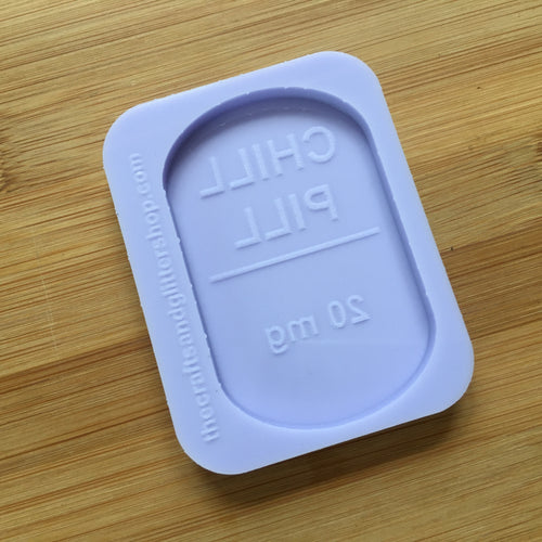 Chill Pill Silicone Mold, Food Safe Silicone Rubber Mould - available in 2 options