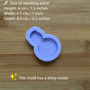 1.5" Apothecary Jar Silicone Mold, Food Safe Silicone Rubber Mould