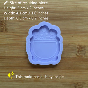 2" Love Potion Cauldron Silicone Mold, Food Safe Silicone Rubber Mould