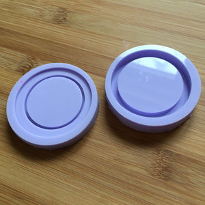 2" Circle Shaker with lid Silicone Mold, Food Safe Silicone Rubber Mould