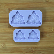 Load image into Gallery viewer, Heart Trinity Knot Silicone Mold, Food Safe Silicone Rubber Mould