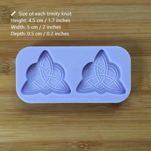 Heart Trinity Knot Silicone Mold, Food Safe Silicone Rubber Mould