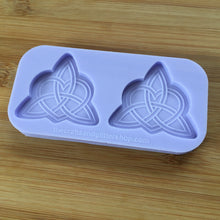 Load image into Gallery viewer, Heart Trinity Knot Silicone Mold, Food Safe Silicone Rubber Mould